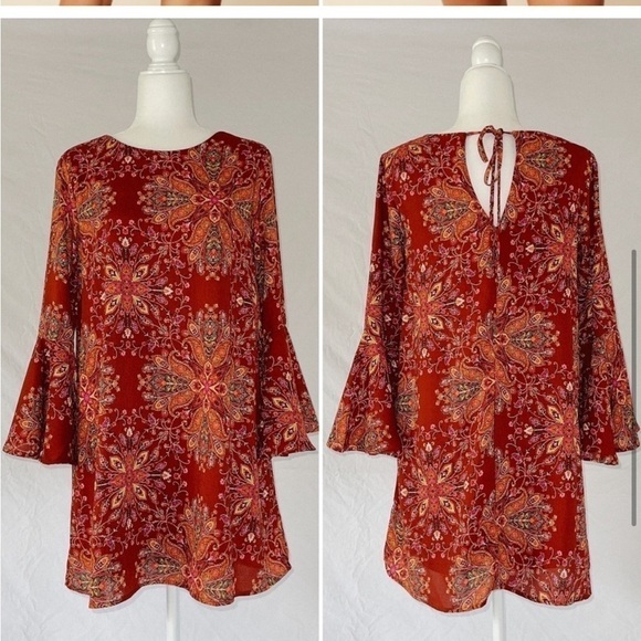 ALATR'D State Satori Long Sleeve Dress Medium Boho - Picture 4 of 9